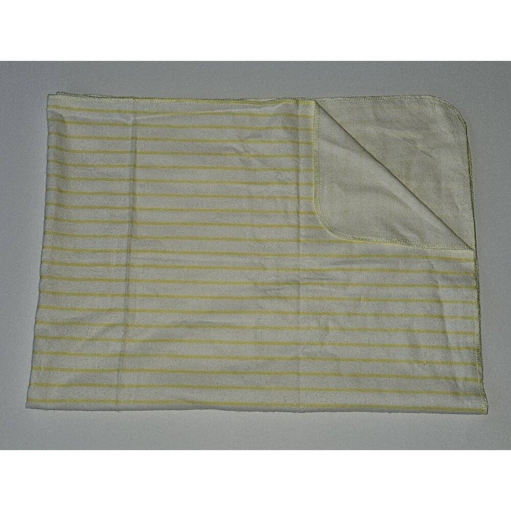 Carter's Yellow White Striped Receiving Blanket Lovey Security 100% Cotton